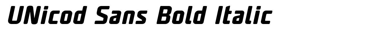 UNicod Sans Bold Italic